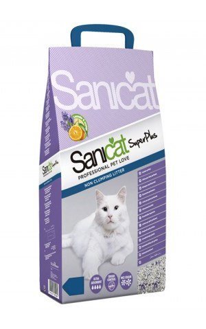 Sanicat Super Plus Lavanta Portakal Topaklaşan Kedi Kumu 10Lt İri Tane