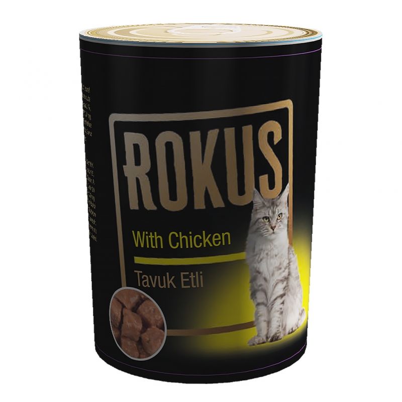 Rokus Tavuklu Kedi Konservesi 410gr