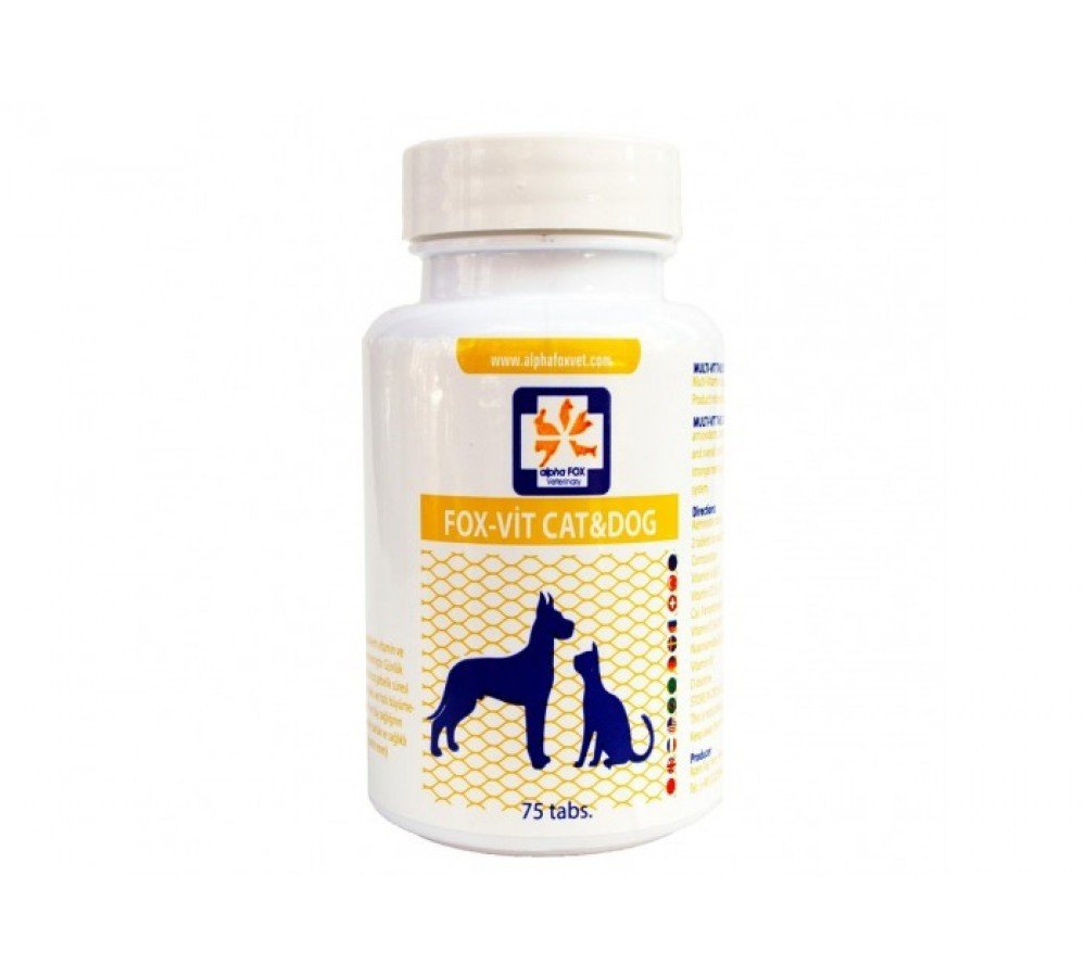 ALPHA FOX CAT - DOG Calcium Tablet 75 TABLET