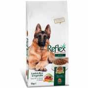 Reflex Yetişkin Kuzu Etli, Pirinçli ve Sebzeli Köpek Maması 15Kg