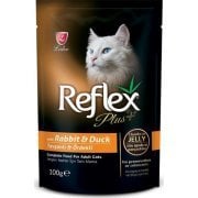 Reflex Plus Tavşan Ve Ördekli Pouch Kedi Konserve Jöle 100gr