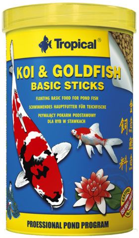 Tropical Koi & Goldfish Basic Sticks 1Lt / 80gr