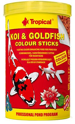 Tropical Koi & Goldfish Colour Sticks 1Lt / 80gr