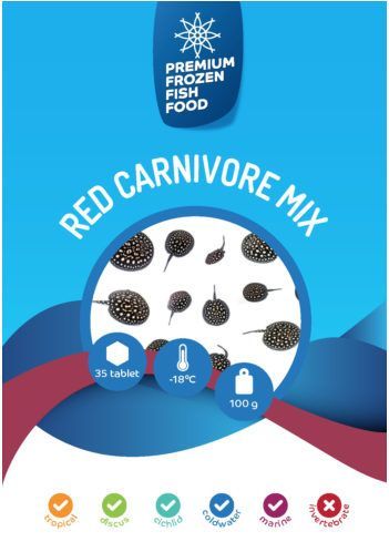 RDM Premium Frozen Fish Food Red Carnivore Mix 100gr 35adet