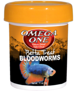 Omega One Betta Treat Bloodworms 100ml / 3gr.