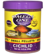 Omega One Cichlid Small Pellets 100gr Açık