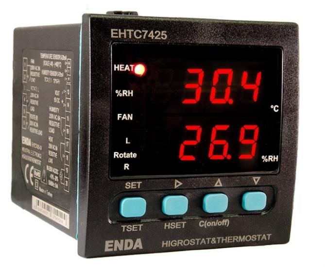 ENDA EHTC7425 Nem ve Sıcaklık Kontrol Cihazı