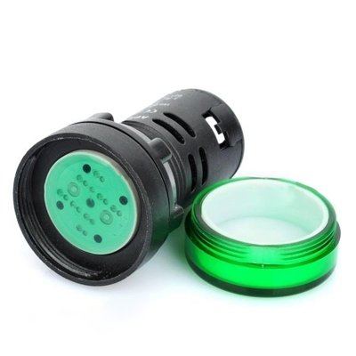 22mm Sinyal Lambası Ledli Yeşil 220V