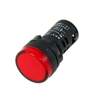 22mm Sinyal Lambası Ledli Kırmızı 220V