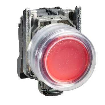 XB4BP42 Schneider Yaylı Buton Kılıflı Kırmızı