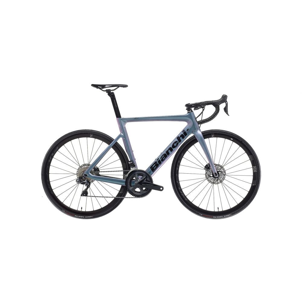 BIANCHI ARIA AERO ULTEGRA DI2  BLACK / BRİLLİANT GRAPHİTE FULL GLOSSY 55CM