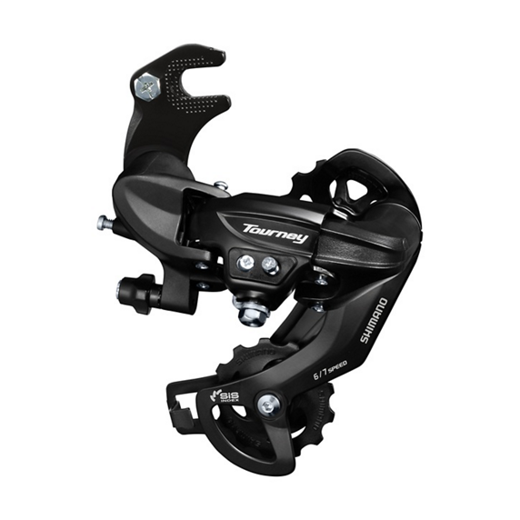 SHIMANO ARKA AKTARICI TOURNEY 6/7 VİTES UZUN BACAK SİYAH BRAKETLİ RD-TY300