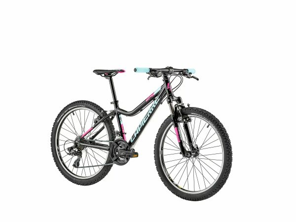 LAPIERRE PRORACE 24 KIZ ÇOCUK BİSİKLETİ  360H 21-V SIYAH-AÇIK MAVI-PEMBE