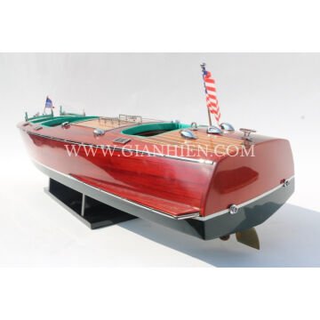 Chris Craft Dekoratif Ahşap Sürat Teknesi Modeli (51 cm)