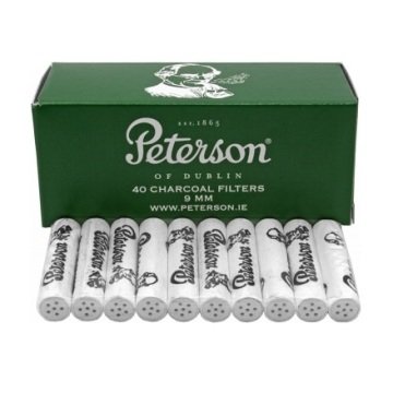 Peterson 9 mm Aktif Karbon Pipo Filtresi - 40 Adet