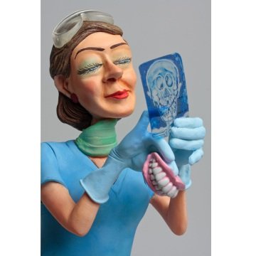Kadın Diş Hekimi Biblo | 22 cm - Forchino