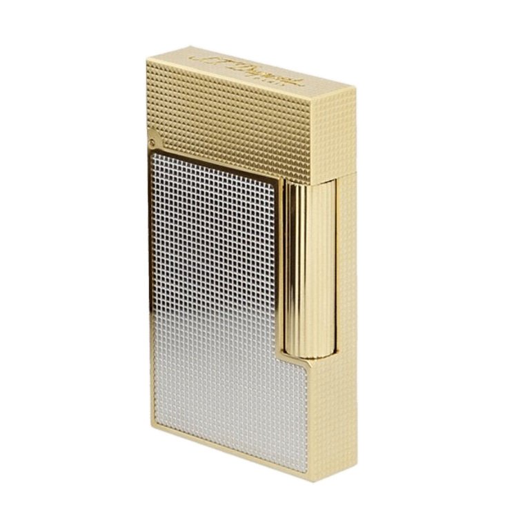 S.T. Dupont Ligne 2 Micro Diamond Head Paladyum Gold Çakmak 16605