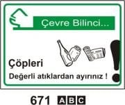 Çöpleri Değerli Atıklardan Ayırınız