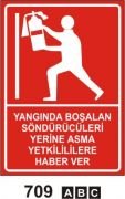 Yangında Boşalan Söndürücüleri Yerine Asma Yetkililere Haber Ver