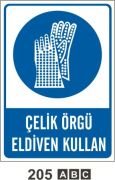 Çelik Örgü Eldiven Giy