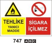 Tehlike Yanıcı Madde Sigara İçilmez