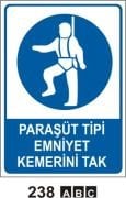 Paraşüt Tipi Emniyet Kemerini Tak