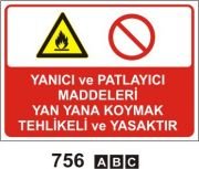 Yanıcı Patlayıcı Maddeleri Yan Yana Koymak Tehlikeli ve Yasaktır