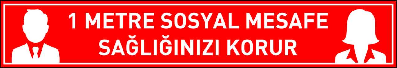 Sosyal Mesafe Etiketi Rulo