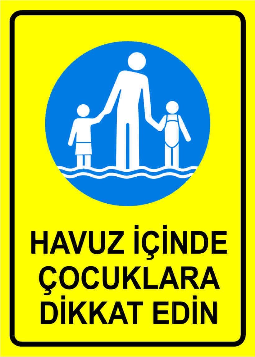 Havuz İçinde Çocuklara Dikkat Edin