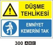 Düşme Tehlikesi-Emniyet Kemerini Tak