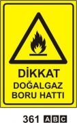 Dikkat Doğalgaz Boru Hattı