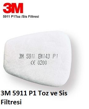 3M 5911 P1 Toz ve Sis Filtresi (1 Çift/Takım)