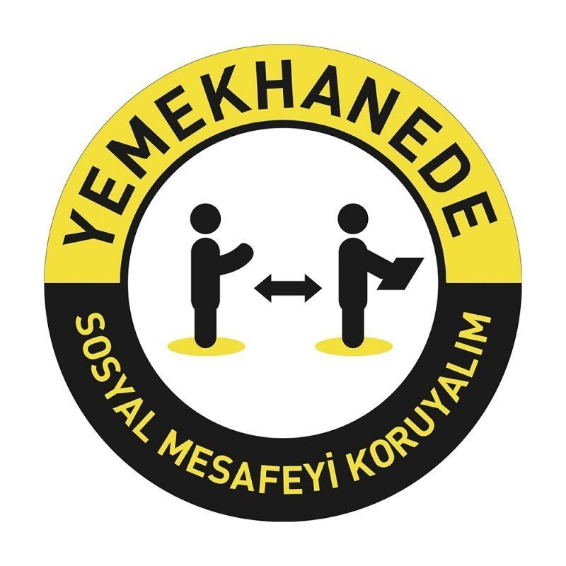 Yemekhane de Sosyal Mesafeyi Koruyalım