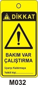 Bakım Var Çalıştırma