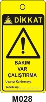 Bakım Var Çalıştırma