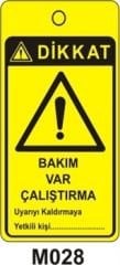 Bakım Var Çalıştırma