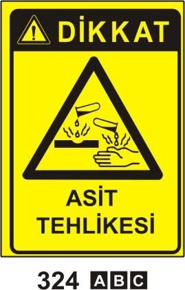 Dikkat Asit Tehlikesi