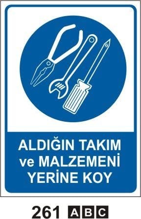 Aldığın Takımı ve Malzemeni Yerine Koy