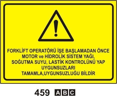 Forklift Operatörü İşe Başlamadan Önce