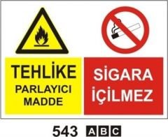 Tehlike Parlayıcı Madde Sigara İçilmez