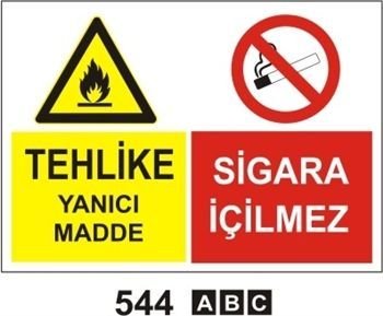 Tehlike Yanıcı Madde Sigara İçilmez