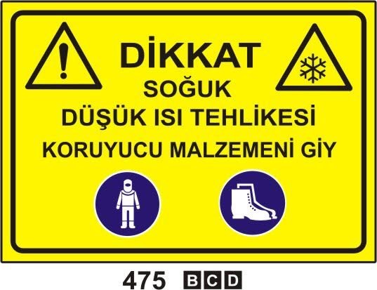 Dikkat Soğuk Düşük Isı Tehlikesi