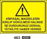 Kimyasal Maddelerin Kırılıp Dökülmesi Halinde