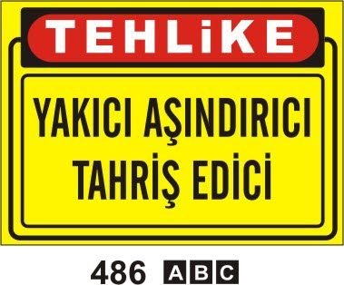 Yakıcı Aşındırıcı Tahriş Edici