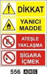 Dikkat Yanıcı Madde Ateşle Yaklaşma Sigara İçmek Yasaktır