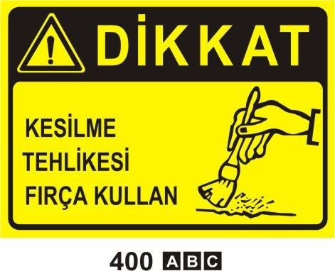 Dikkat Kesilme Tehlikesi Fırça Kullan