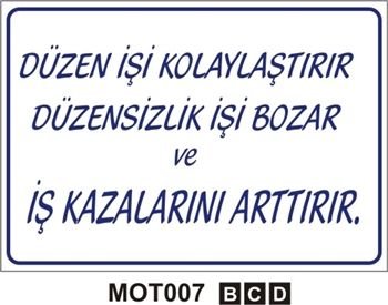 Düzen İşi Kolaylaştırır Düzensizlik İşi Bozar