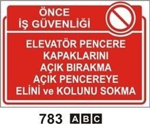 Elevatör Pencere Kapaklarını Açık Bırakma Açık Pencereye Elini ve Kolunu sokma