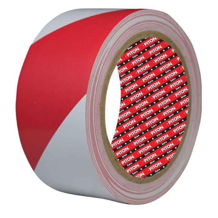 Yer İşaretleme Bandı Kırmızı Beyaz 50mmx30mt