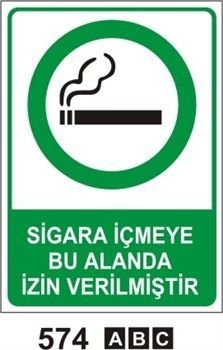 Sigara İçmeye Bu Alanda İzin Verilmiştir